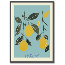 Indlæs billede til gallerivisning Lemons Plakat by Plakana, 21x30 cm (A4), Ingen ramme