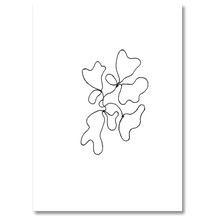 Indlæs billede til gallerivisning Minimalistic Lines No. 1 Plakat Plakana 21x30 cm (A4) Hvid Egetræ