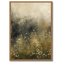 Indlæs billede til gallerivisning Misty Meadow Plakat Plakana 21x30 cm (A4) Mørk egetræ