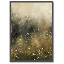 Indlæs billede til gallerivisning Misty Meadow Plakat Plakana 21x30 cm (A4) Sort egetræ