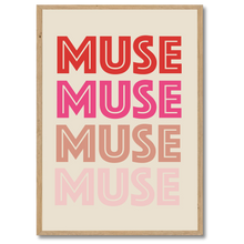 Indlæs billede til gallerivisning Muse No. 1 Plakat Plakana 21x30 cm (A4) Egetræ