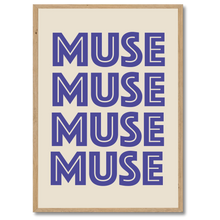 Indlæs billede til gallerivisning Muse No. 3 Plakat Plakana 21x30 cm (A4) Egetræ