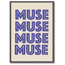 Indlæs billede til gallerivisning Muse No. 3 Plakat Plakana 21x30 cm (A4) Sort egetræ