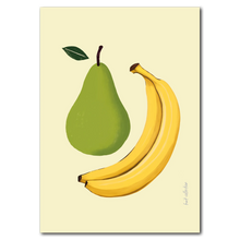 Indlæs billede til gallerivisning Pear & Banana Plakat Plakana 21x30 cm (A4) Ingen ramme