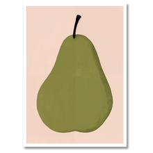 Indlæs billede til gallerivisning Pear No. 2 Plakat Plakana 21x30 cm (A4) Hvid Egetræ