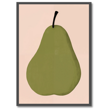 Indlæs billede til gallerivisning Pear No. 2 Plakat Plakana 21x30 cm (A4) Sort egetræ