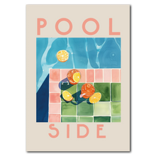 Indlæs billede til gallerivisning Pool Side Plakat Plakana 21x30 cm (A4) Ingen ramme