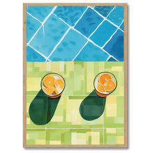 Indlæs billede til gallerivisning Poolside Lemons Plakat