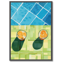 Indlæs billede til gallerivisning Poolside Lemons Plakat