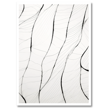 Indlæs billede til gallerivisning Subtle Patterns Plakat Plakana 21x30 cm (A4) Hvid Egetræ