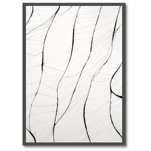 Indlæs billede til gallerivisning Subtle Patterns Plakat Plakana 21x30 cm (A4) Sort egetræ