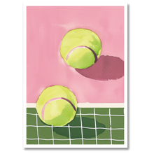 Indlæs billede til gallerivisning Tennis Joy Plakat Plakana 21x30 cm (A4) Hvid Egetræ