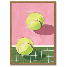 Indlæs billede til gallerivisning Tennis Joy Plakat Plakana 21x30 cm (A4) Mørk egetræ