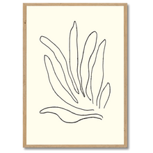 Indlæs billede til gallerivisning Wavy Leaves Plakat