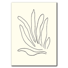 Indlæs billede til gallerivisning Wavy Leaves Plakat