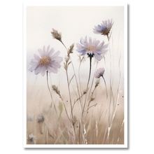 Indlæs billede til gallerivisning Wildflowers Plakat Plakana 21x30 cm (A4) Hvid Egetræ
