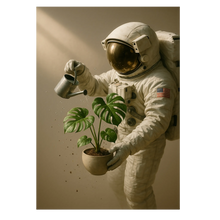 Indlæs billede til gallerivisning Astronaut plante plakat