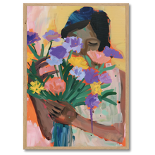 Indlæs billede til gallerivisning Blooming Moment Plakat Plakana 21x30 cm (A4) Egetræ