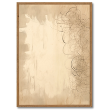 Indlæs billede til gallerivisning Dreamy Curves Plakat Plakana 21x30 cm (A4) Mørk egetræ