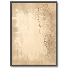 Indlæs billede til gallerivisning Dreamy Curves Plakat Plakana 21x30 cm (A4) Sort egetræ