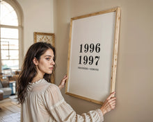 Indlæs billede til gallerivisning Familieplakat - 2 årstal Plakana