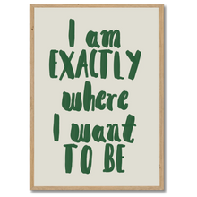 Indlæs billede til gallerivisning Here & Now Plakat Plakana 21x30 cm (A4) Egetræ