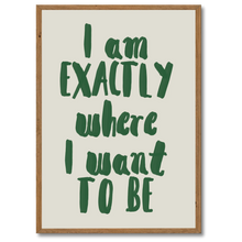 Indlæs billede til gallerivisning Here & Now Plakat Plakana 21x30 cm (A4) Mørk egetræ