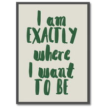 Indlæs billede til gallerivisning Here & Now Plakat Plakana 21x30 cm (A4) Sort egetræ