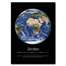 Indlæs billede til gallerivisning Jorden Plakat Plakana 21x30 cm (A4) Ingen ramme