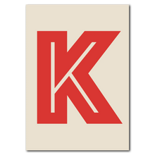 Indlæs billede til gallerivisning K Plakat Plakana 21x30 cm (A4) Ingen ramme