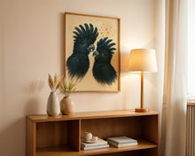 Indlæs billede til gallerivisning Kakaduer duo plakat by Plakana, 21x30 cm (A4), Ingen ramme