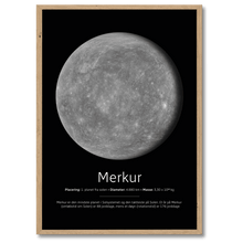 Indlæs billede til gallerivisning Merkur Plakat Plakana 21x30 cm (A4) Egetræ