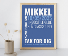 Indlæs billede til gallerivisning Personlig plakat til pengegave Plakana