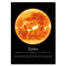 Indlæs billede til gallerivisning Solen Plakat Plakana 21x30 cm (A4) Ingen ramme