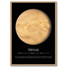 Indlæs billede til gallerivisning Venus Plakat Plakana 21x30 cm (A4) Egetræ
