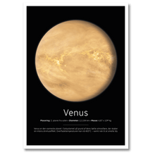 Indlæs billede til gallerivisning Venus Plakat Plakana 21x30 cm (A4) Hvid Egetræ