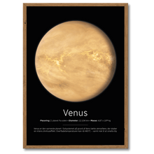 Indlæs billede til gallerivisning Venus Plakat Plakana 21x30 cm (A4) Mørk egetræ