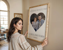 Indlæs billede til gallerivisning Verdens bedste far med billede Plakana