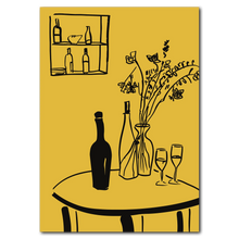 Indlæs billede til gallerivisning Vin & vaser Plakat Plakana 21x30 cm (A4) Ingen ramme