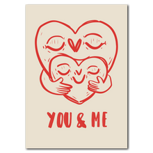 Indlæs billede til gallerivisning You & Me Plakat Plakana 21x30 cm (A4) Ingen ramme