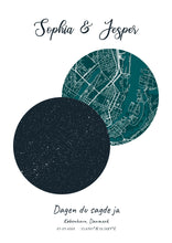 Indlæs billede til gallerivisning Stjernehimmel med bykort Plakana