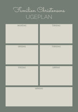 Indlæs billede til gallerivisning Fælles ugeplan no 1 Plakana
