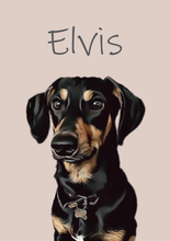 Indlæs billede til gallerivisning Kæledyrs portræt Plakana