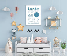 Indlæs billede til gallerivisning Fødselsplakat med stjernehimmel Plakana