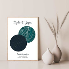 Indlæs billede til gallerivisning Stjernehimmel med bykort Plakana