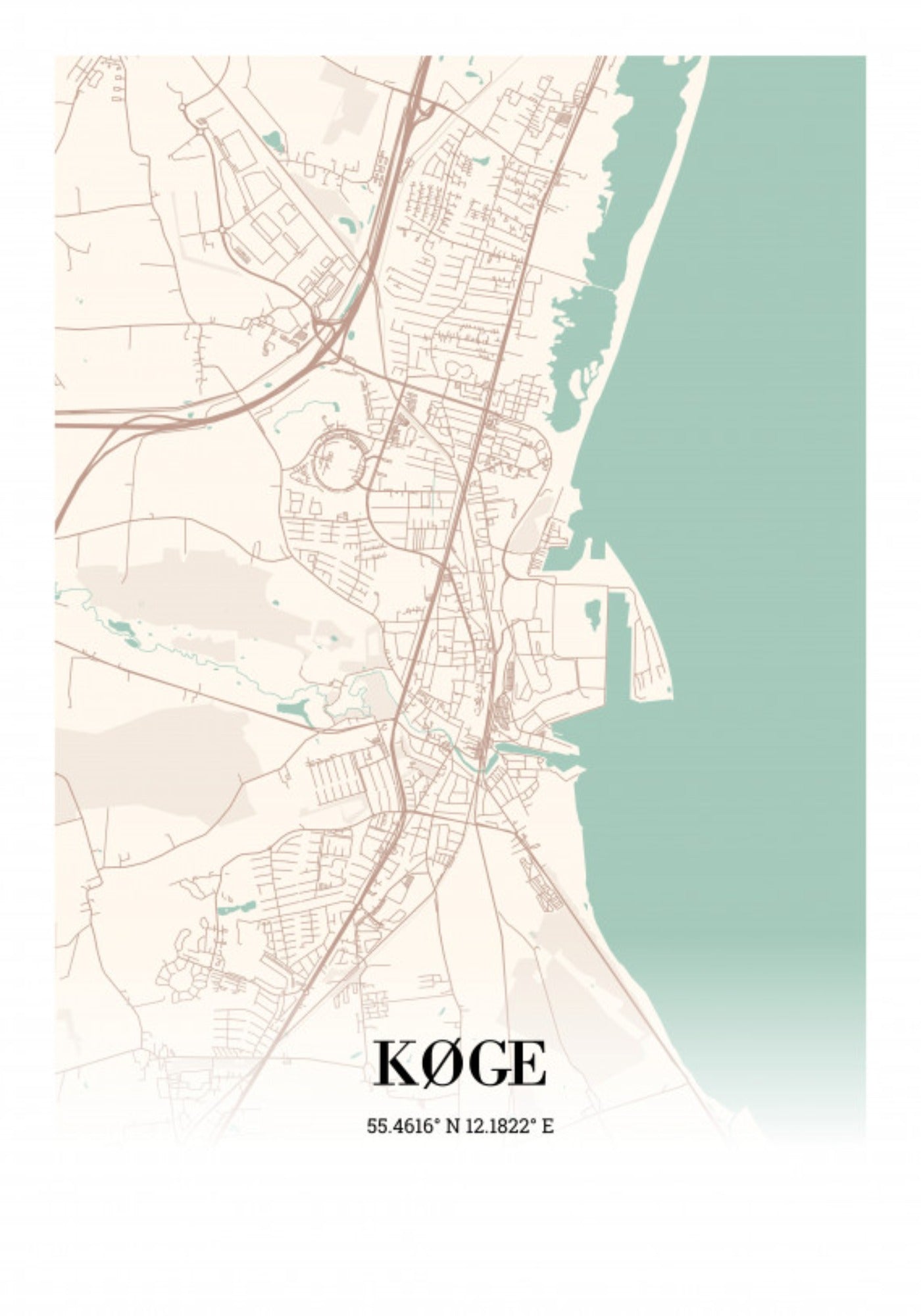 Køge plakat 21x30cm (A4)