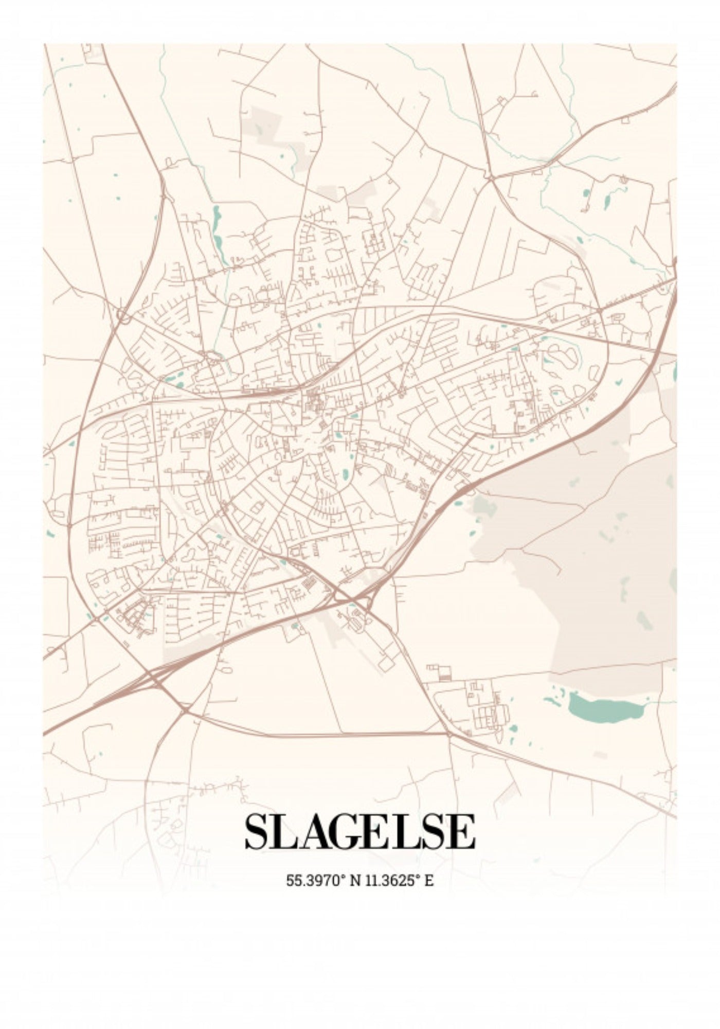 Slagelse 21x30cm (A4)