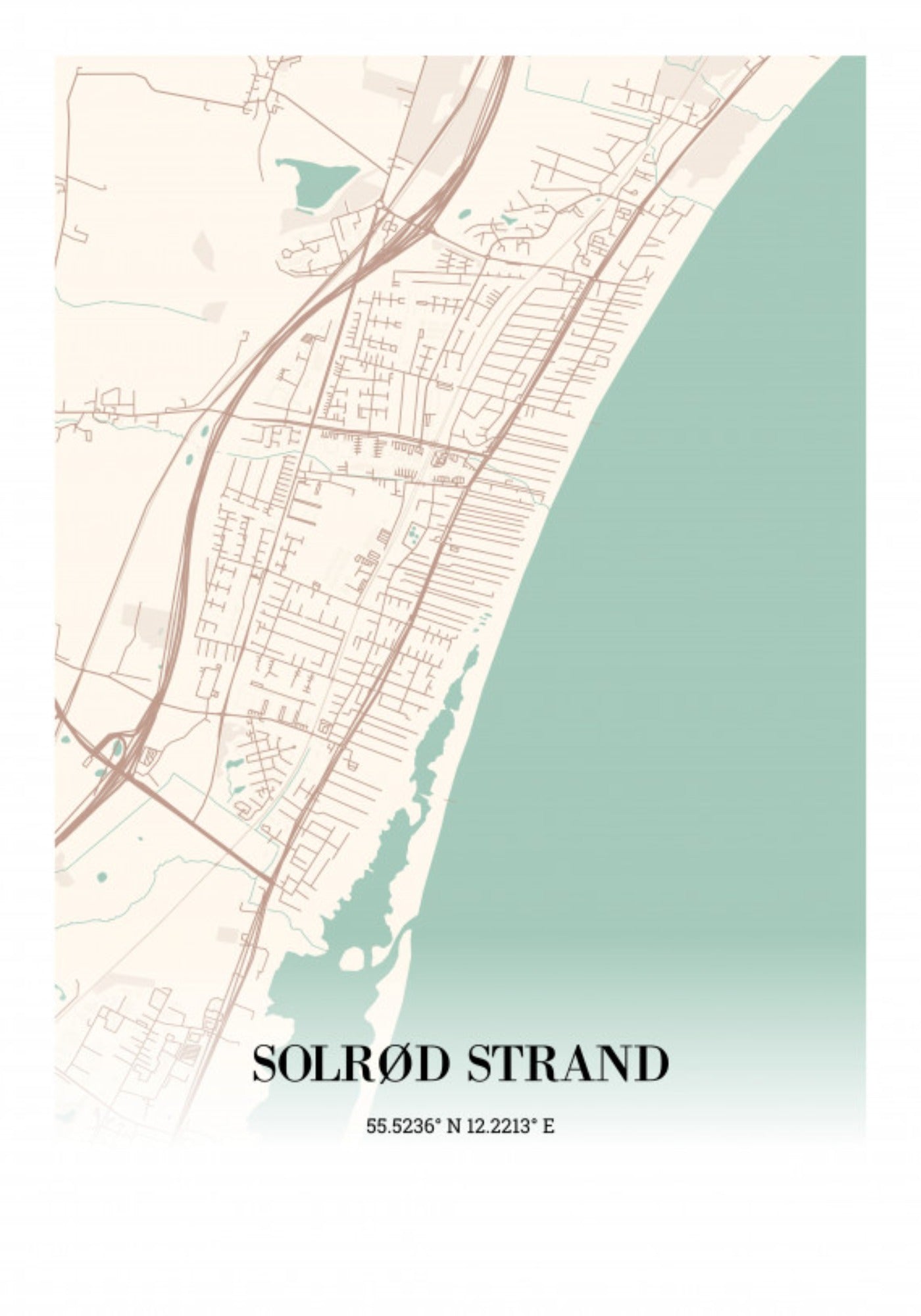 Solrød Strand 21x30cm (A4)