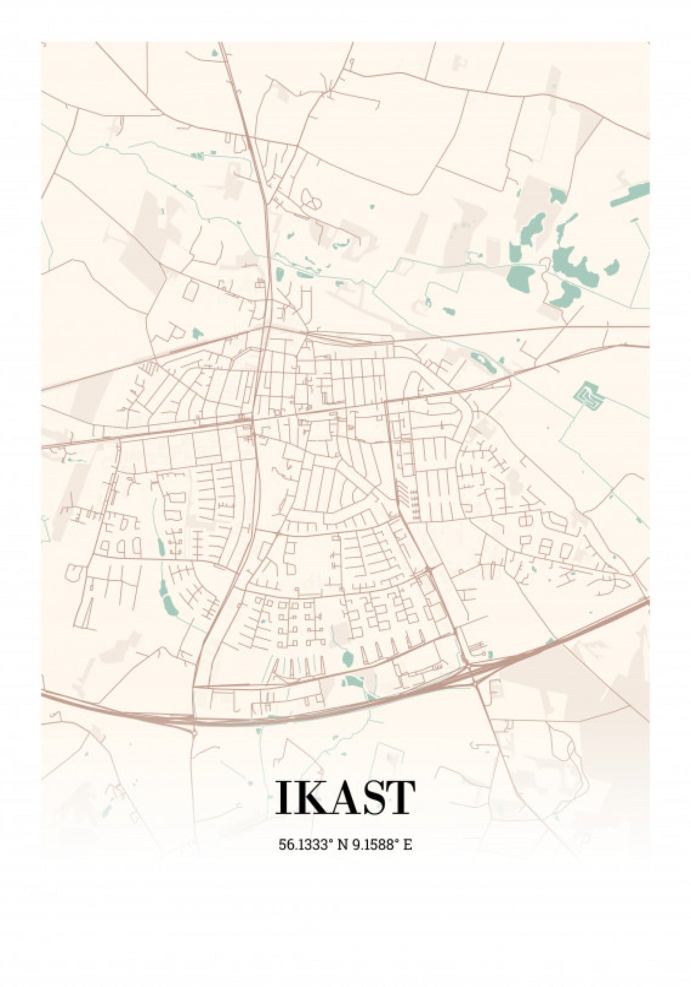Ikast plakat 21x30cm (A4)