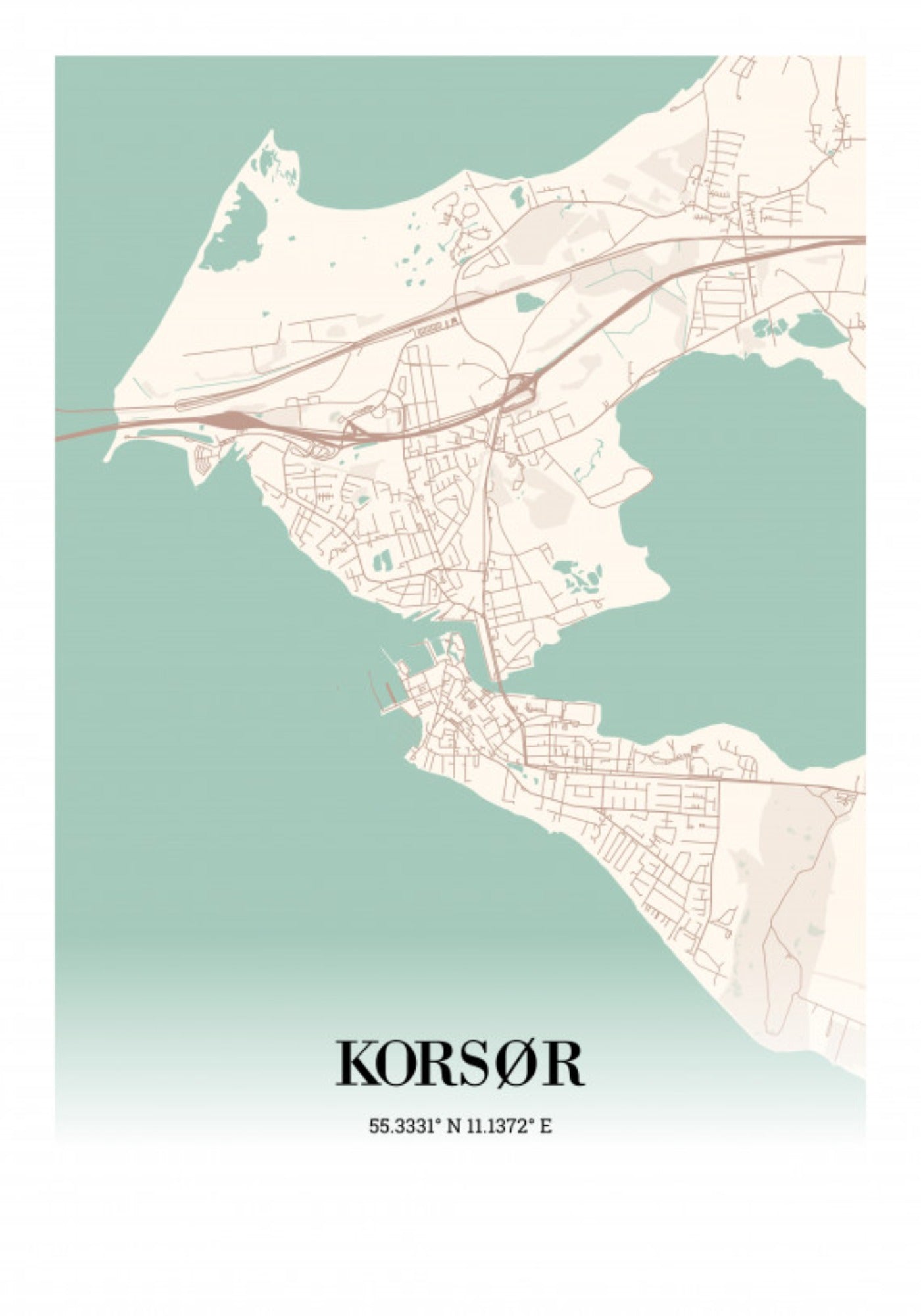 Korsør plakat 21x30cm (A4)